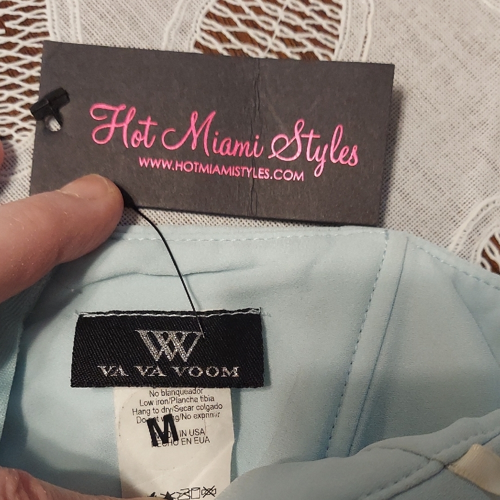 NWT Elegant Strapless Blue Dress - Picture 2 of 6